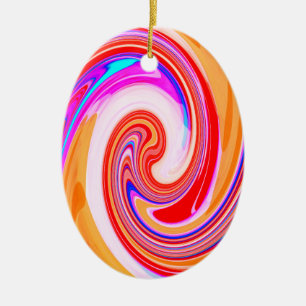Summer sun art ceramic ornament