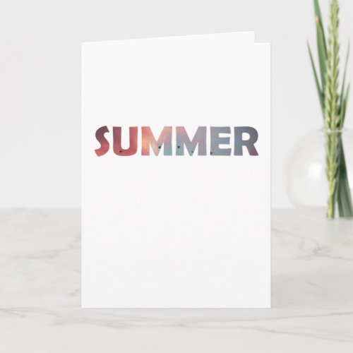 Summer Sun Beach Summer Sunset Card