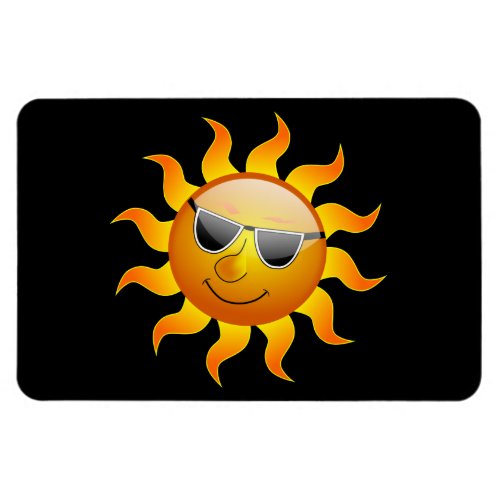 Summer Sun funny Flexible Magnet