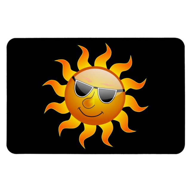 Summer Sun funny Flexible Magnet (Horizontal)