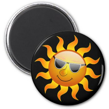 Summer Sun Funny Magnet by stopnbuy at Zazzle