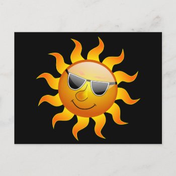 Summer Sun Funny Postcard by stopnbuy at Zazzle