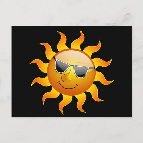 Summer Sun funny Postcard