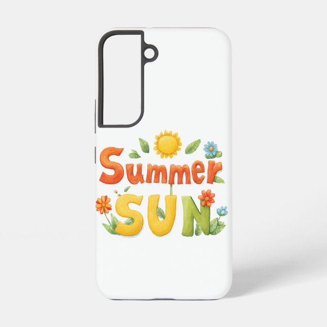 Summer Sun Illustration Samsung Galaxy Case (Back)