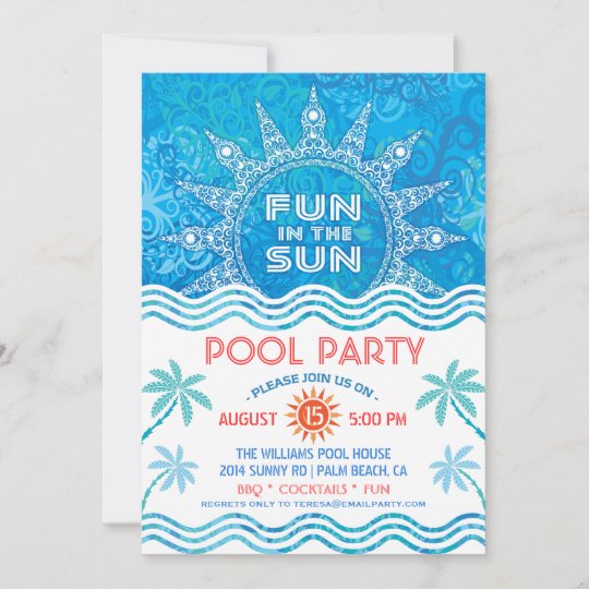 Summer Sun Party Invitation | Zazzle.com