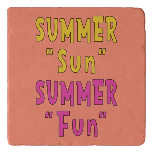 Summer Sun Summer Fun Trivet