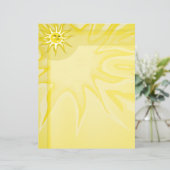 Summer Sun, Sunny Sunshine Letterhead (Standing Front)