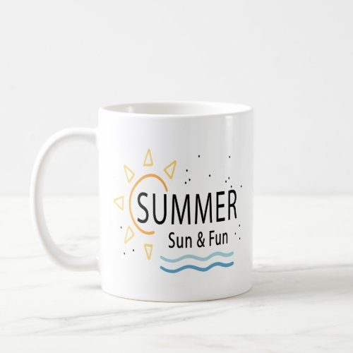 summer sun vs fun coffee mug