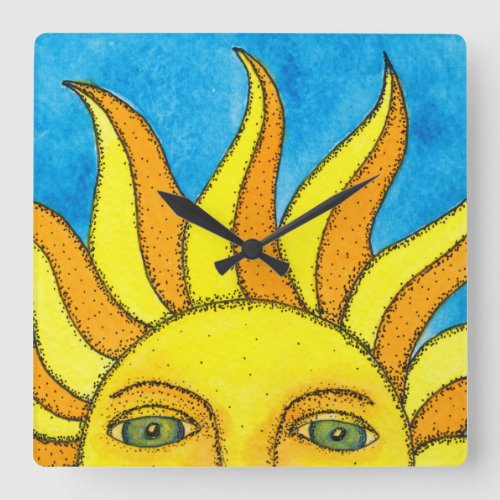 Summer Sun Wall Clock