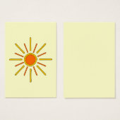 Summer sun. Yellow and orange. (Front & Back)