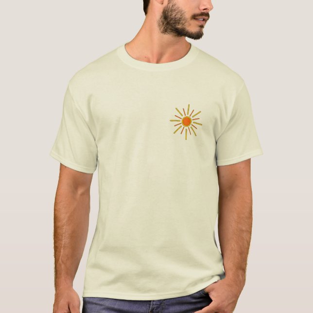 Summer sun. Yellow and orange. T-Shirt (Front)