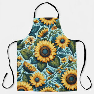 Summer/sunflower/bird Apron