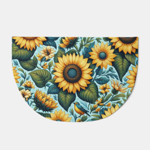 Summer/sunflower/bird Doormat