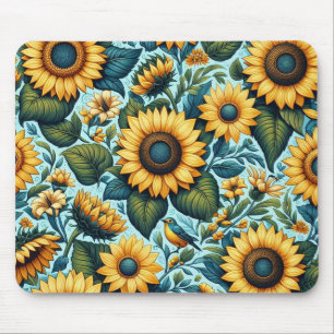Summer/sunflower/bird Mouse Pad