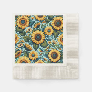 Summer/sunflower/bird Napkins