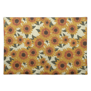Summer Sunflower Cloth Placemat