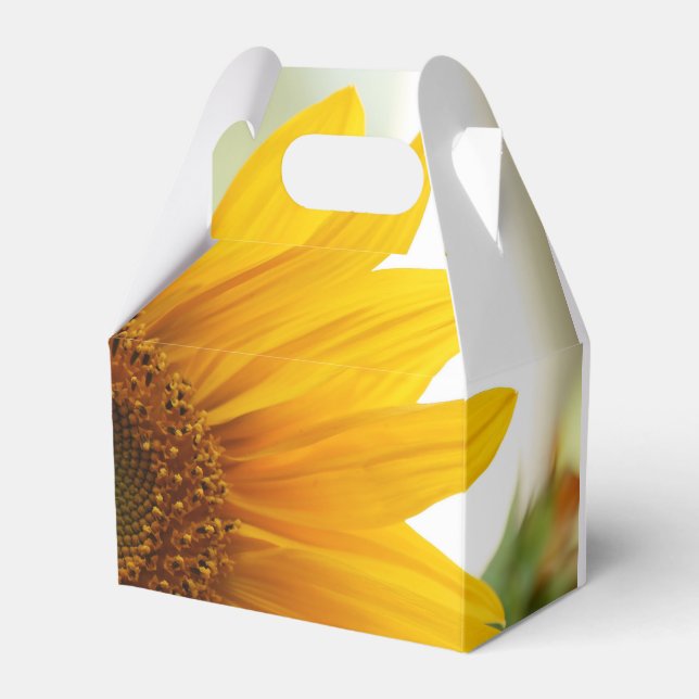 Summer Sunflower Favor Box (Front Side)