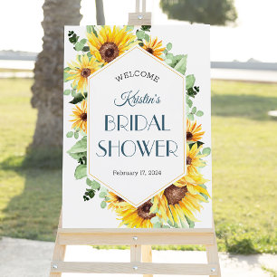 Summer Sunflower Foam Board Welcome Sign