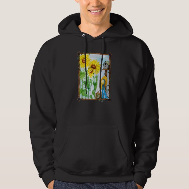 Summer Sunflower Garden Hoodie (Front)