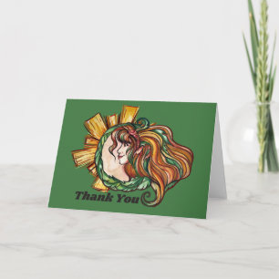 Summer Sunflower goddess artwork goddesses designs Card