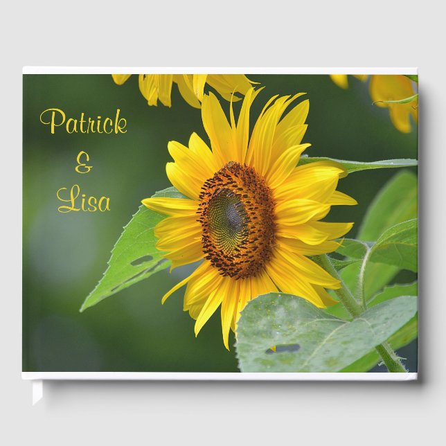 Summer Sunflower Guest Book (Front)