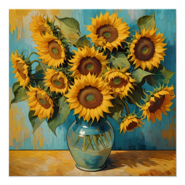 Summer Sunflower Poster (Front)