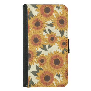 Summer Sunflower Samsung Galaxy S5 Wallet Case