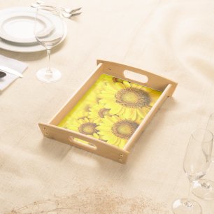 Summer Sunflower Serving Tray