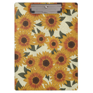 Summer Sunflowers Clipboard