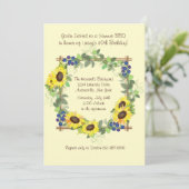 Summer Sunflowers Invitation (Standing Front)