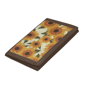 Summer Sunflowers Tri-fold Wallet