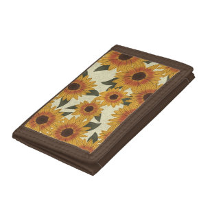 Summer Sunflowers Trifold Wallet