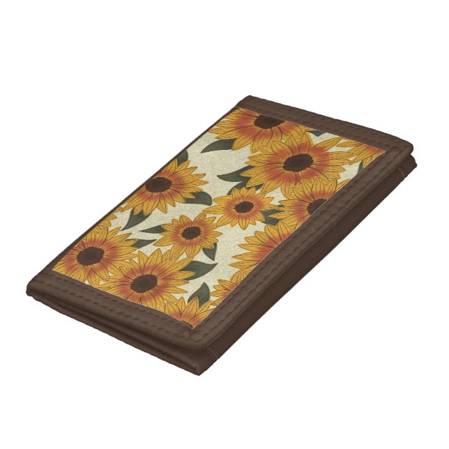 Summer Sunflowers Trifold Wallet (Bottom)