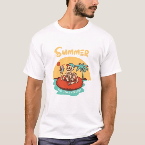 Summer  Sunny  Salty  T_Shirt