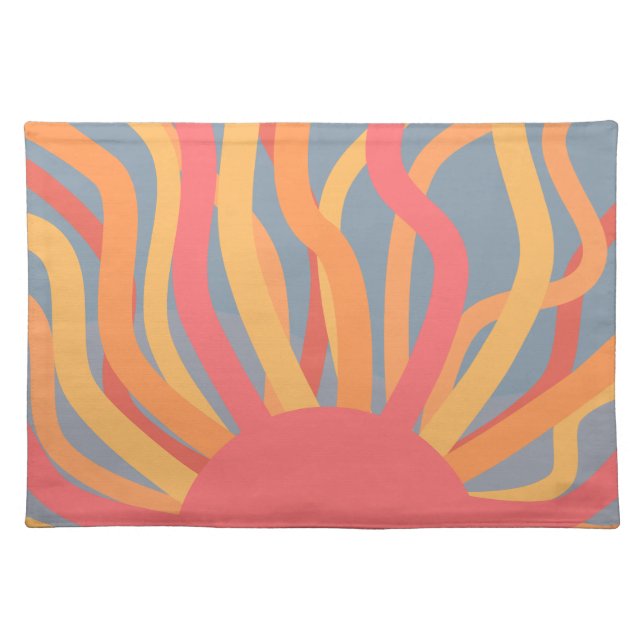 Summer Sunrise  Cloth Placemat (Front)