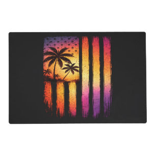 Summer Sunset American Vintage 4th Of July Placemat