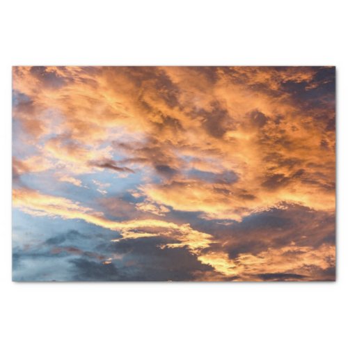 Summer sunset and clouds tissue paper