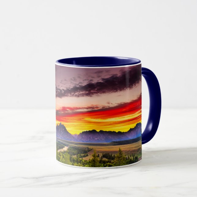 Summer Sunset at Snake River Overlook Mug (Front Right)