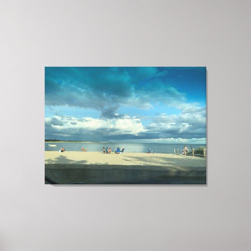 Summer Sunset Beach Cape Cod Canvas Print