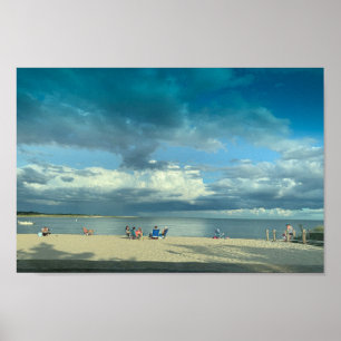 Summer Sunset Beach, Cape Cod Poster