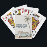 Summer Sunset Beach Palm Tree Family Reunion Poker Cards<br><div class="desc">Summer Sunset Beach Palm Tree Family Reunion Poker Cards</div>