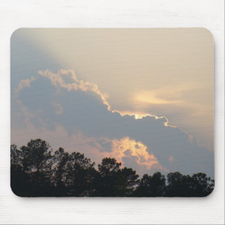 Summer Sunset Behind a Lonely Cloud Mouse Pad