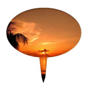 Summer Sunset Cake Topper