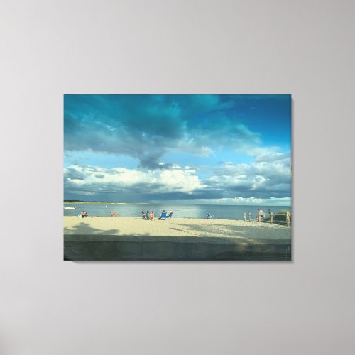 Summer Sunset Cape Cod Beach Canvas Print