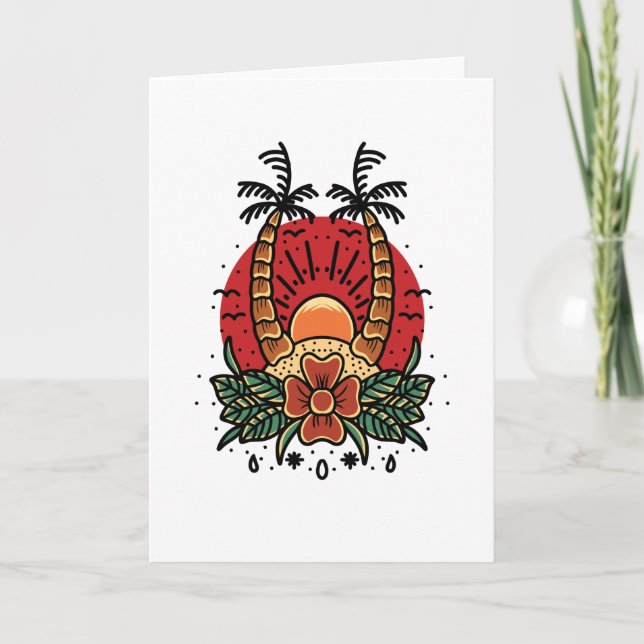 Summer Sunset Card (Front)