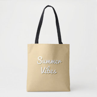 Summer Sunset Customizable Shadow Script Tote Bag