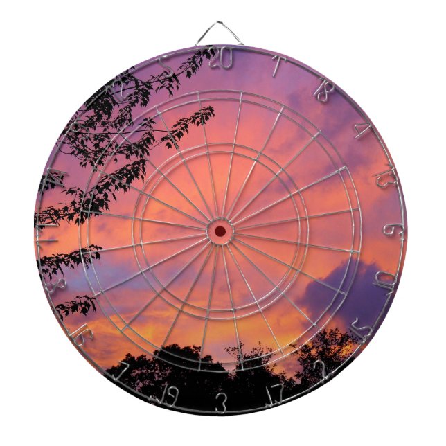 Summer Sunset Dart Board (Front)
