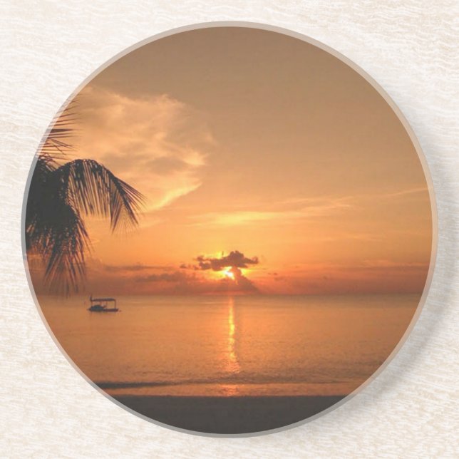 Summer Sunset Drink Coaster (Front)