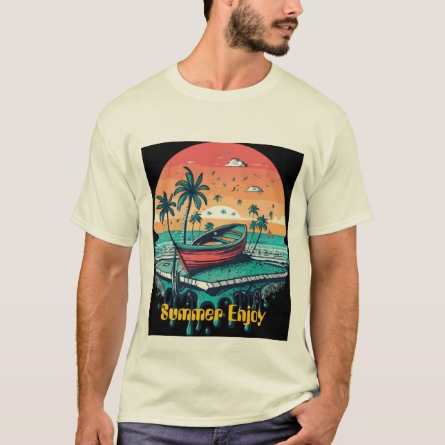Summer sunset Enjoy T-Shirt (Front)