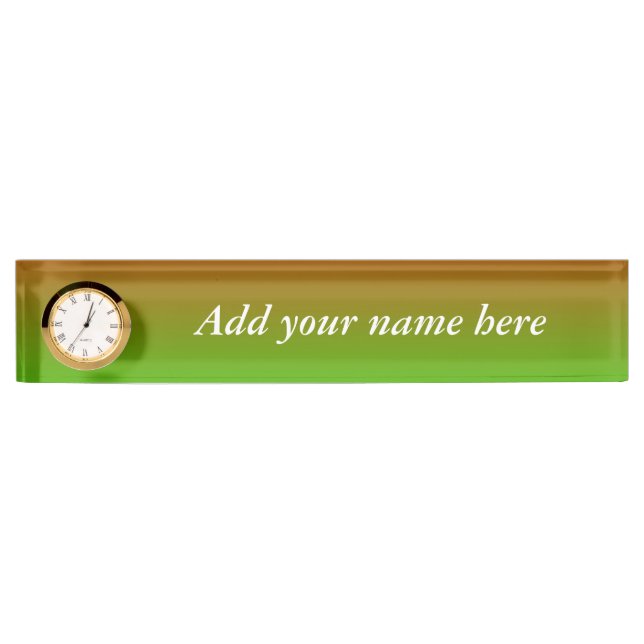 Summer Sunset Name Plate (Front)